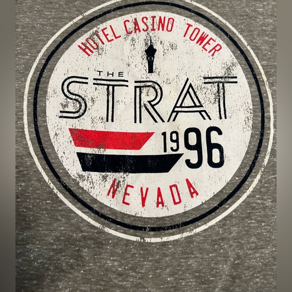 Delta Ringspun Shirts Adult Tee The Strat Hotel Casino Tower Nevada